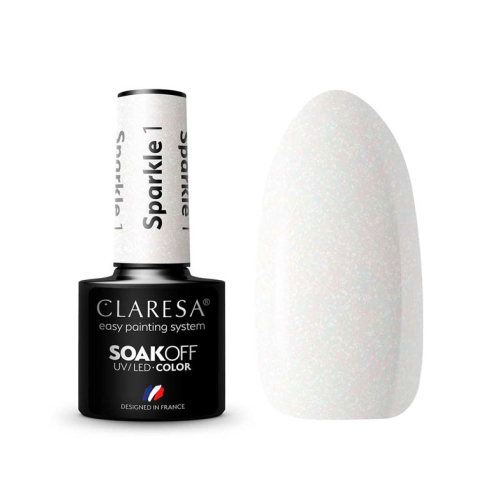 Claresa - Esmalte semipermanente Soak off - 01: Sparkle