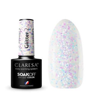 Claresa - Esmalte semipermanente Soak off - 02: Glitter
