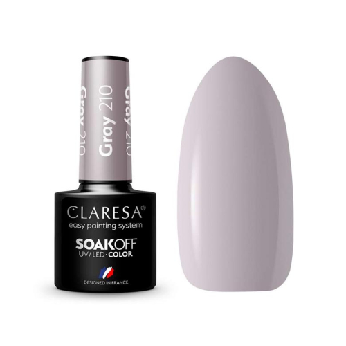 Claresa - Esmalte semipermanente Soak off - 210: Gray