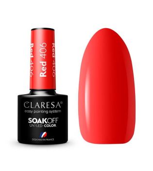 Claresa - Esmalte semipermanente Soak off - 406: Red