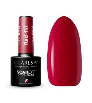 Claresa - Esmalte semipermanente Soak off - 418: Red