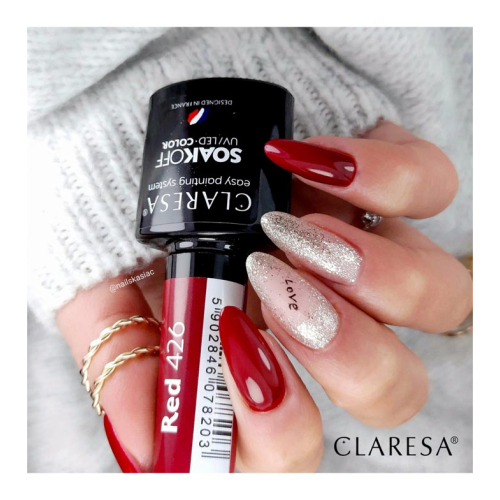 Claresa - Esmalte semipermanente Soak off - 426: Red