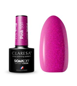 Claresa - Esmalte semipermanente Soak off - 551: Pink