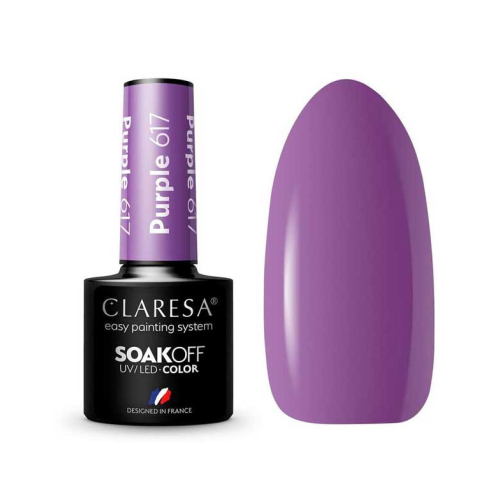 Claresa - Esmalte semipermanente Soak off - 617: Purple