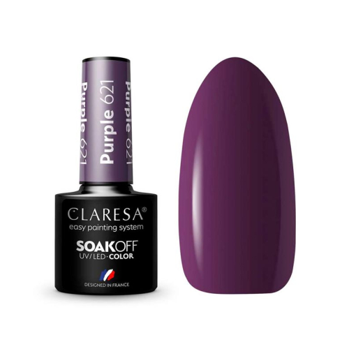 Claresa - Esmalte semipermanente Soak off - 621: Purple