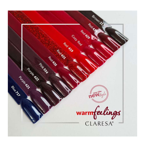 Claresa - Esmalte semipermanente Soak off - Cozy Red