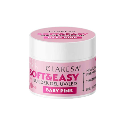 Claresa - Gel constructor Soft & Easy - Baby pink - 45 g