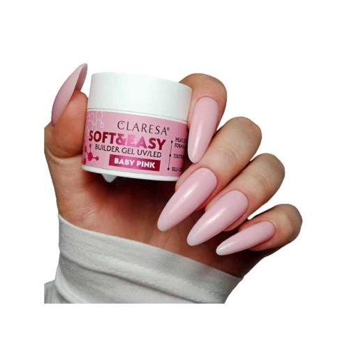 Claresa - Gel constructor Soft & Easy - Baby pink - 45 g
