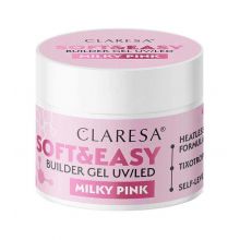 Claresa - Gel constructor Soft & Easy - Milky pink - 90 g