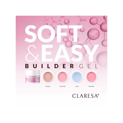 Claresa - Gel constructor Soft & Easy - Natural - 90 g