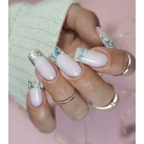 Claresa - Gel de decoración de uñas Megastar - Silver Flicker