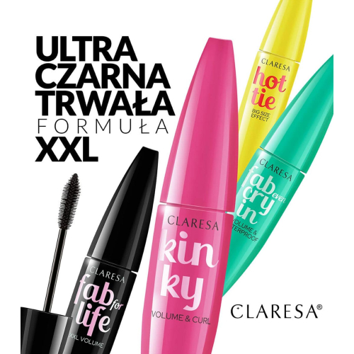 Claresa - Máscara de pestañas Hottie - Deep Black