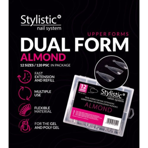 Claresa - Tips de silicona Dual Forms - Almond