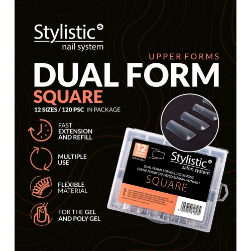 Claresa - Tips de silicona Dual Forms - Square