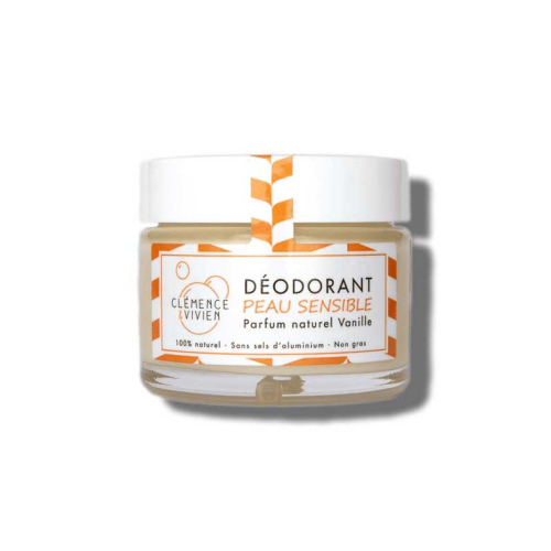 Clémence & Vivien - Desodorante natural en crema Piel sensible - Vainilla