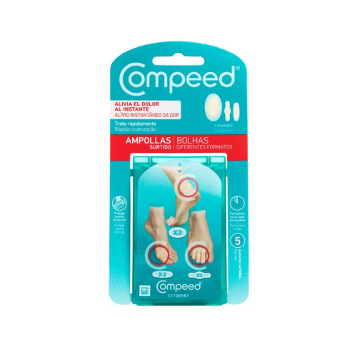 Compeed - Ampollas 3 tamaños - 5 apósitos