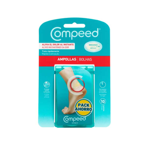 Compeed - Ampollas medianas - 10 apósitos