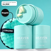 CORAZONA - Pack 3 Bálsamos Desmaquillantes Heaven con Disco de Regalo Reutilizable para Limpieza Facial Vegan y Cruelty Free