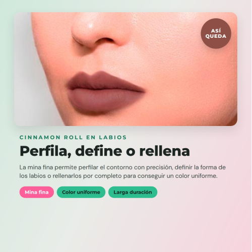 CORAZONA Pack 3 perfiladores Cinnamon Roll The Limit Lip Liner textura cremosa alta pigmentación acabado mate formato automático vegan cruelty free