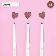 CORAZONA Pack 3 perfiladores Cinnamon Roll The Limit Lip Liner textura cremosa alta pigmentación acabado mate formato automático vegan cruelty free