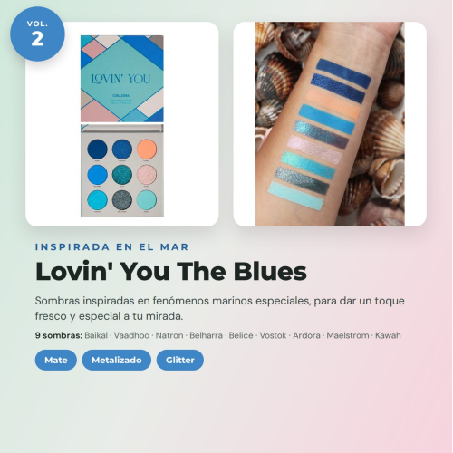 CORAZONA Pack de Paletas de Sombras Total Lovin' You 4 Paletas Veganas y Cruelty Free con 9 Sombras Cada Una en Tonos Mate Metalizados y Glitter