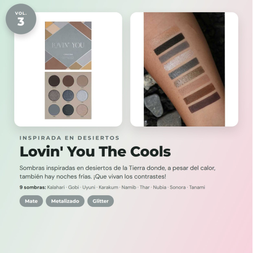 CORAZONA Pack de Paletas de Sombras Total Lovin' You 4 Paletas Veganas y Cruelty Free con 9 Sombras Cada Una en Tonos Mate Metalizados y Glitter