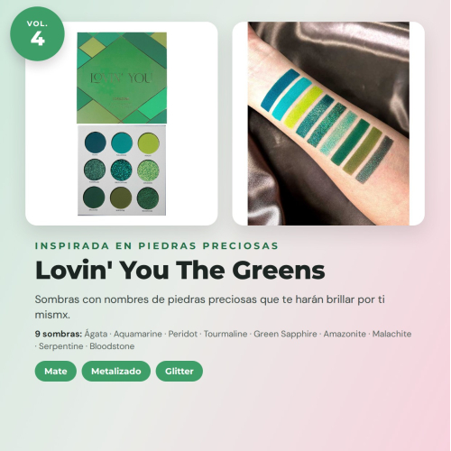 CORAZONA Pack de Paletas de Sombras Total Lovin' You 4 Paletas Veganas y Cruelty Free con 9 Sombras Cada Una en Tonos Mate Metalizados y Glitter