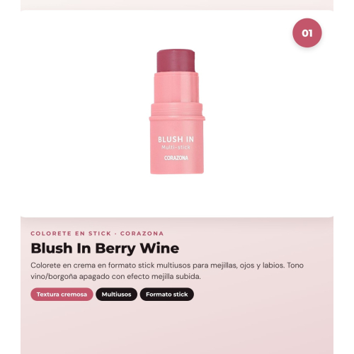 CORAZONA - Pack Dúo Coloretes Blush In Berry Wine + Honey Rose