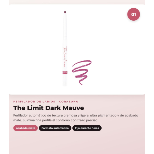 CORAZONA - Pack Trío Labios con The Limit Dark Mauve, Pure Crystal True Mauve y Gloss Up Icy Kiss
