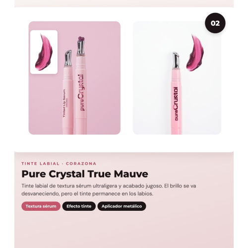 CORAZONA - Pack Trío Labios con The Limit Dark Mauve, Pure Crystal True Mauve y Gloss Up Icy Kiss