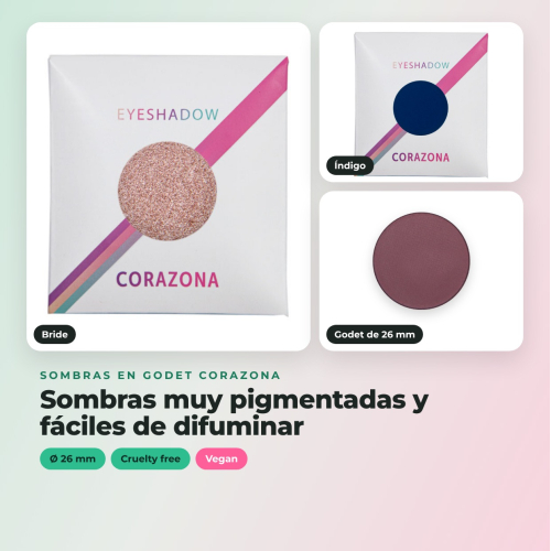 CORAZONA - Paleta de sombras personalizada Mónica Vizuete