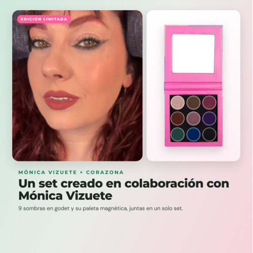 CORAZONA - Paleta de sombras personalizada Mónica Vizuete