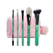 CORAZONA - Set de edición limitada de 5 brochas + neceser Fluffy