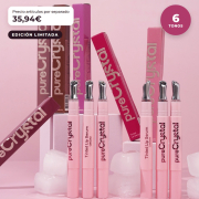 CORAZONA - Set Pure Crystal Tinted Lip Serum Edición Limitada - 6 Tintes Labiales Sérum con Aplicador Metálico Efecto Frío - Acabado Glossy y Tinte de Larga Duración