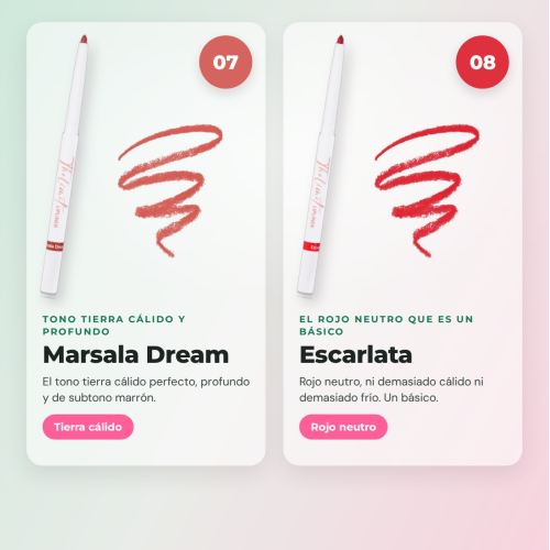 CORAZONA The Limit Full Set | 8 Perfiladores de Labios Ultrapigmentados con Textura Cremosa y Acabado Mate Cruelty Free Vegan
