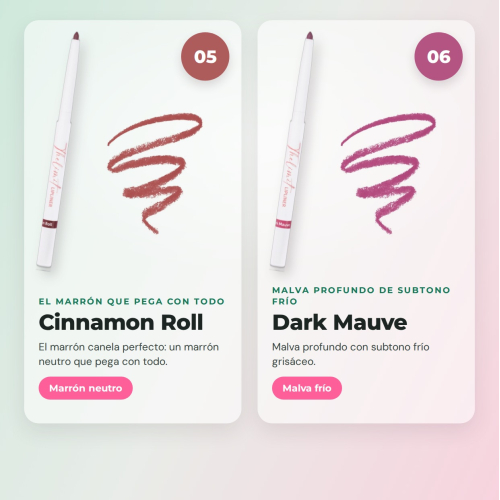 CORAZONA The Limit Full Set | 8 Perfiladores de Labios Ultrapigmentados con Textura Cremosa y Acabado Mate Cruelty Free Vegan