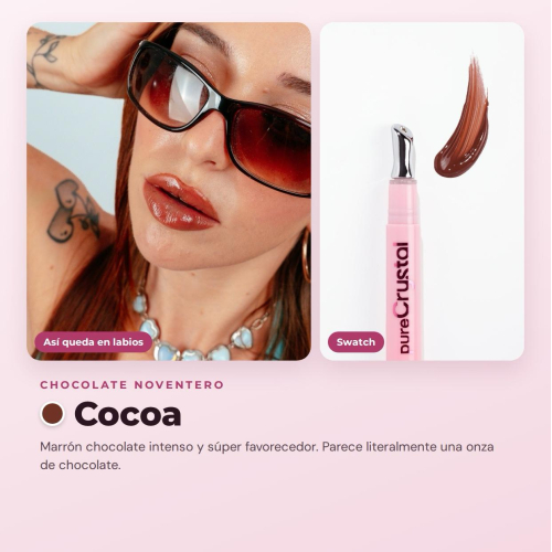 CORAZONA - Tinte labial sérum Pure Crystal - Cocoa