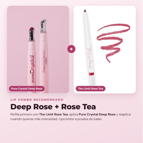 CORAZONA - Tinte labial sérum Pure Crystal - Deep Rose