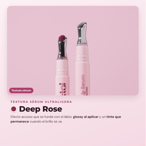 CORAZONA - Tinte labial sérum Pure Crystal - Deep Rose
