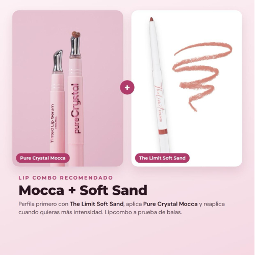 CORAZONA - Tinte labial sérum Pure Crystal - Mocca