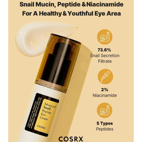 COSRX - Contorno de ojos Advanced Snail Peptide