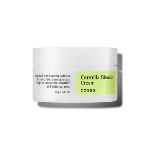 COSRX - Crema facial antimanchas Centella Blemish Cream - Piel sensible y con tendencia al acné
