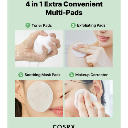 COSRX - Tónico facial calmante Green en formato pads