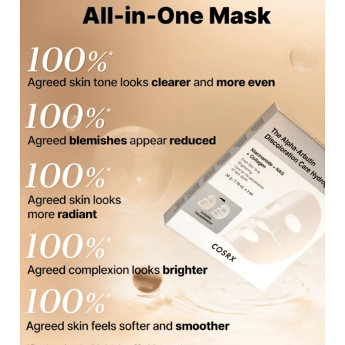 COSRX - Mascarillas facial iluminadora The Alpha-Arbutin