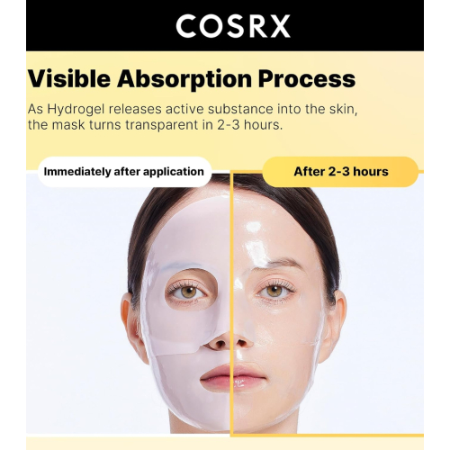 COSRX - Pack de 3 mascarillas faciales Advanced Snail Mucin Glass Glow