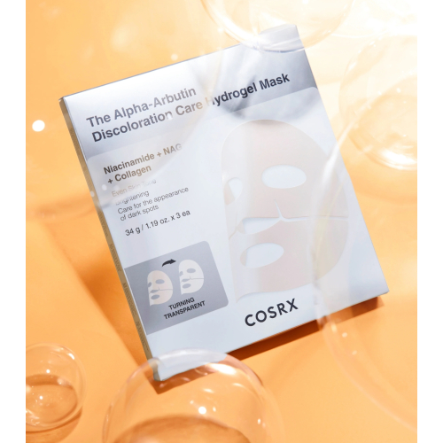 COSRX - Pack de 3 mascarillas faciales iluminadoras The Alpha-Arbutin