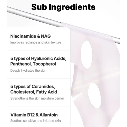 COSRX - Pack de 3 mascarillas faciales The Peptide Collagen Lifting Glow