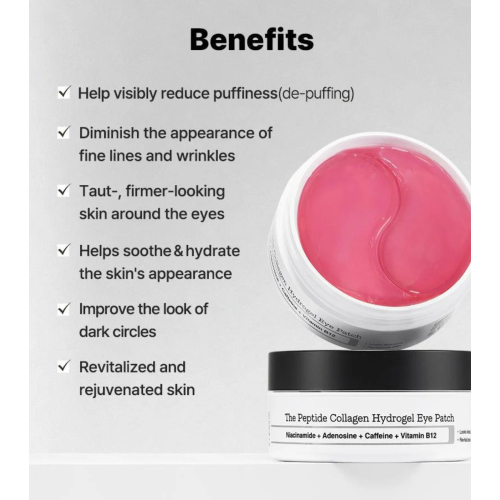 COSRX - Parches de hidrogel para el contorno de ojos The Peptide Collagen