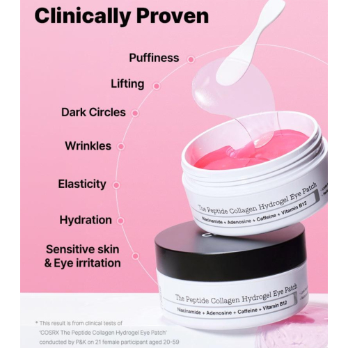 COSRX - Parches de hidrogel para el contorno de ojos The Peptide Collagen