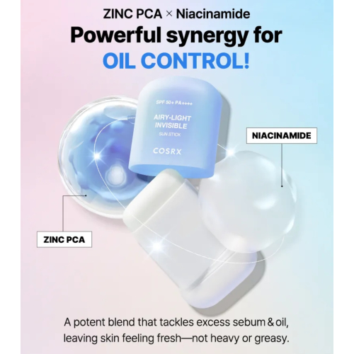 COSRX - Protector solar facial en stick Airy-Light Invisible SPF50 PA++++
